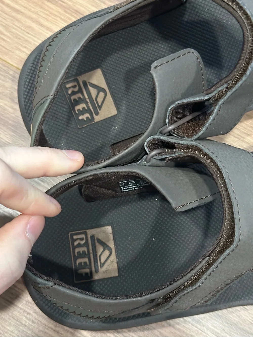 Reef Fanning Baja Sandals Bottle Opener in Brown Size 12